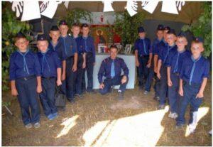 Ученики в детском летнем лагере «Русь»