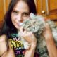Марина Хлебникова и кошка